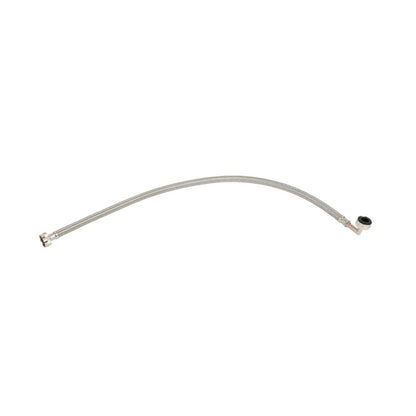 Braided 304 SS Wash Machine Hose ¾ FHT x ¾ FHT 90° End 30" Length