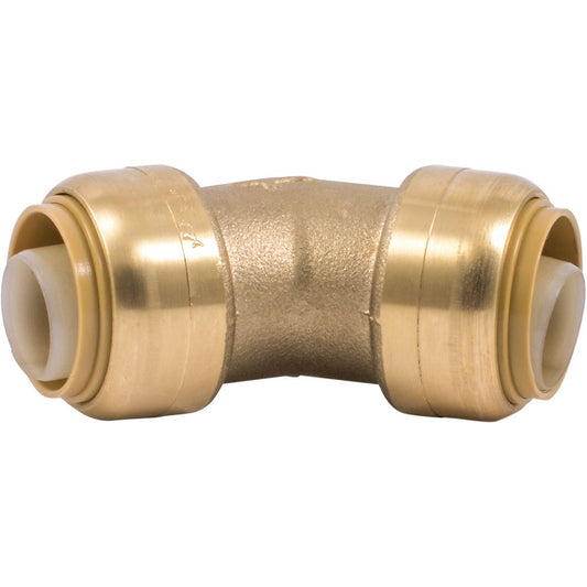 SharkBite® U656LF Lead-Free Brass Push-to-Connect 45-Degree Elbow - 3/4" x 3/4"