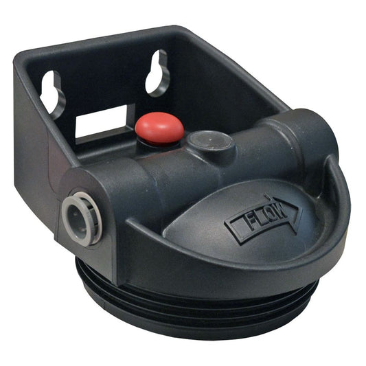 Pentek QC Black Integrated Bracket Cap for 3G Slim Line Housings w / PR - 1/2" QC