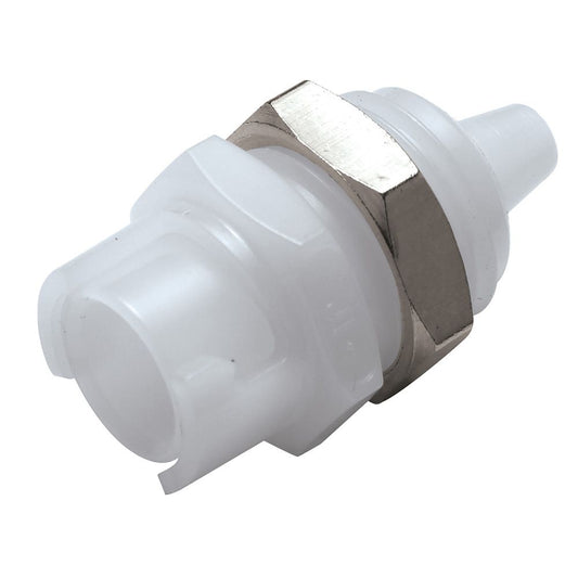 SMFPMD01 Valved Panel Mount Hose Barb Coupling Body 1/16 ID Barb