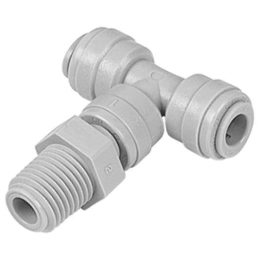 DMfit Male Tee Swivel - 1/2" Push-in x 1/2" NPTF