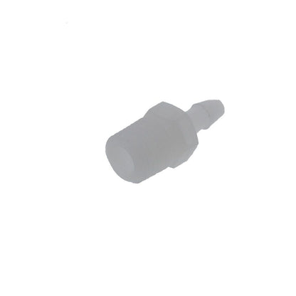 FitQuik PVDF [Kynar] Thread to Tube Straight Fitting - 1/4 NPT to 3/16 ID Barb