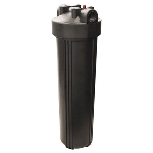 20" BB Housing - Black Sump/Cap With Pressure Release - 1" Port