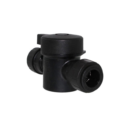 John Guest Two-Way Ball Valve: 3/4 in, Acetal, Straight, Push x Push