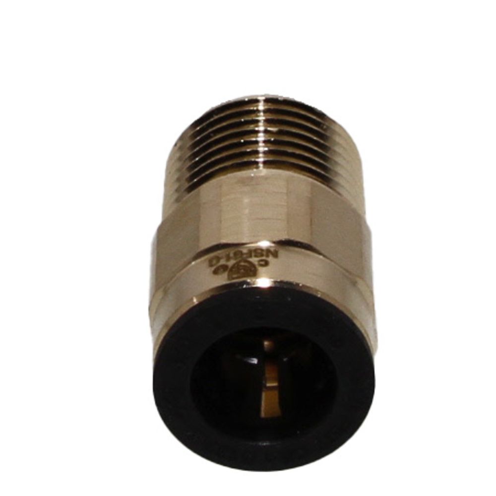 John Guest Lead-Free ProLock Brass Male Connector NPT - 1 CTS x 3/4 NPT