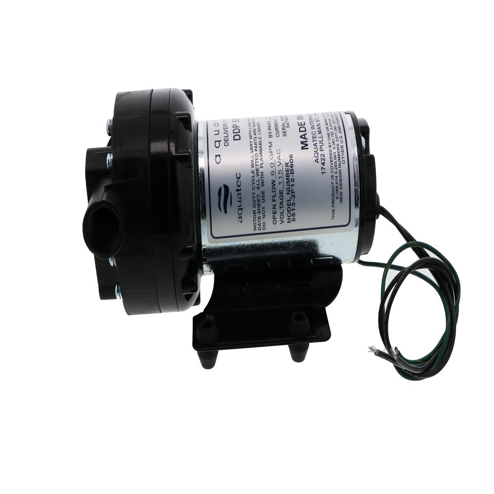 Aquatec 5513-2F12-B606 Pump 4.9 gpm, 1/2 FPT, 115V AC NO Cord