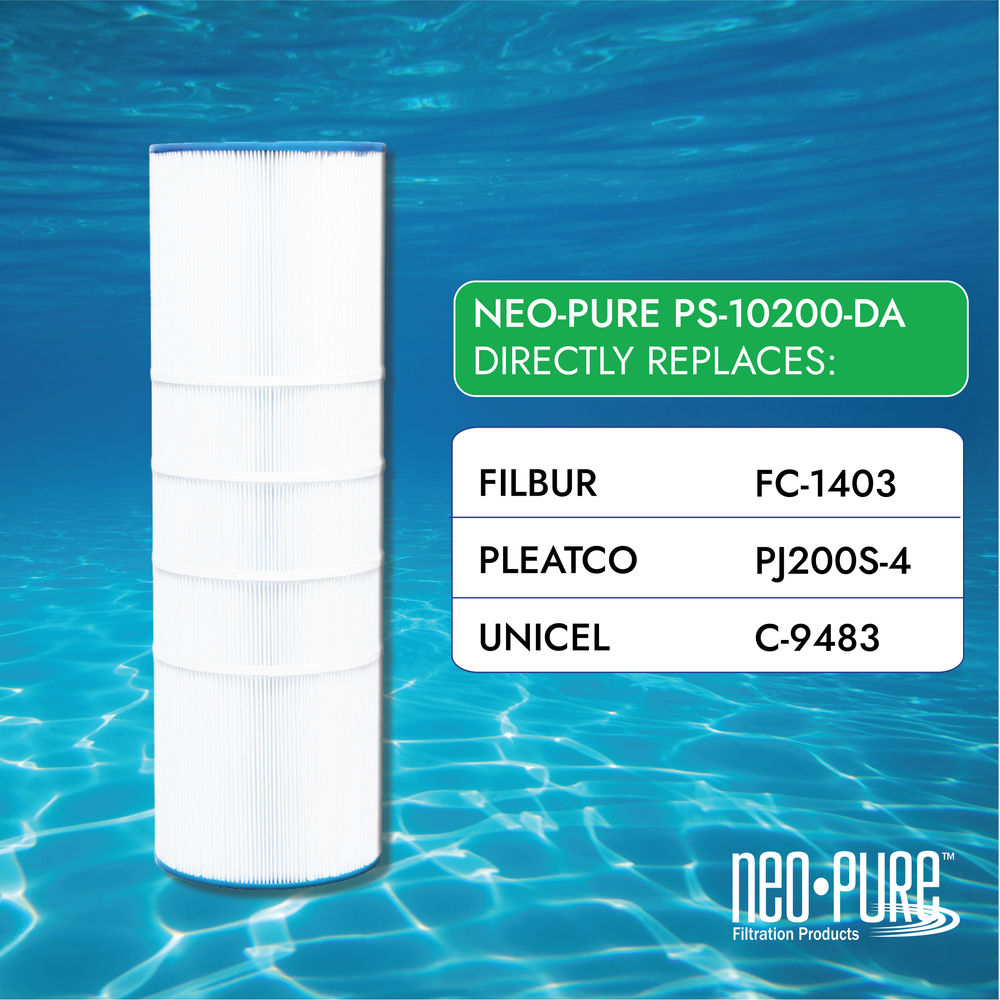 Neo-Pure PS-10200-DA Pool and Spa Filter 10" x 29-13/16"