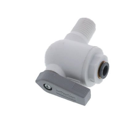 Parker LIQUIfit Male Elbow Valve - 1/4 QC x 1/4 MPT