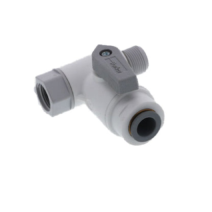 Parker LIQUIfit LFPP6VAS6 Angle Stop Adapter Valve 3/8 x 3/8 x 3/8