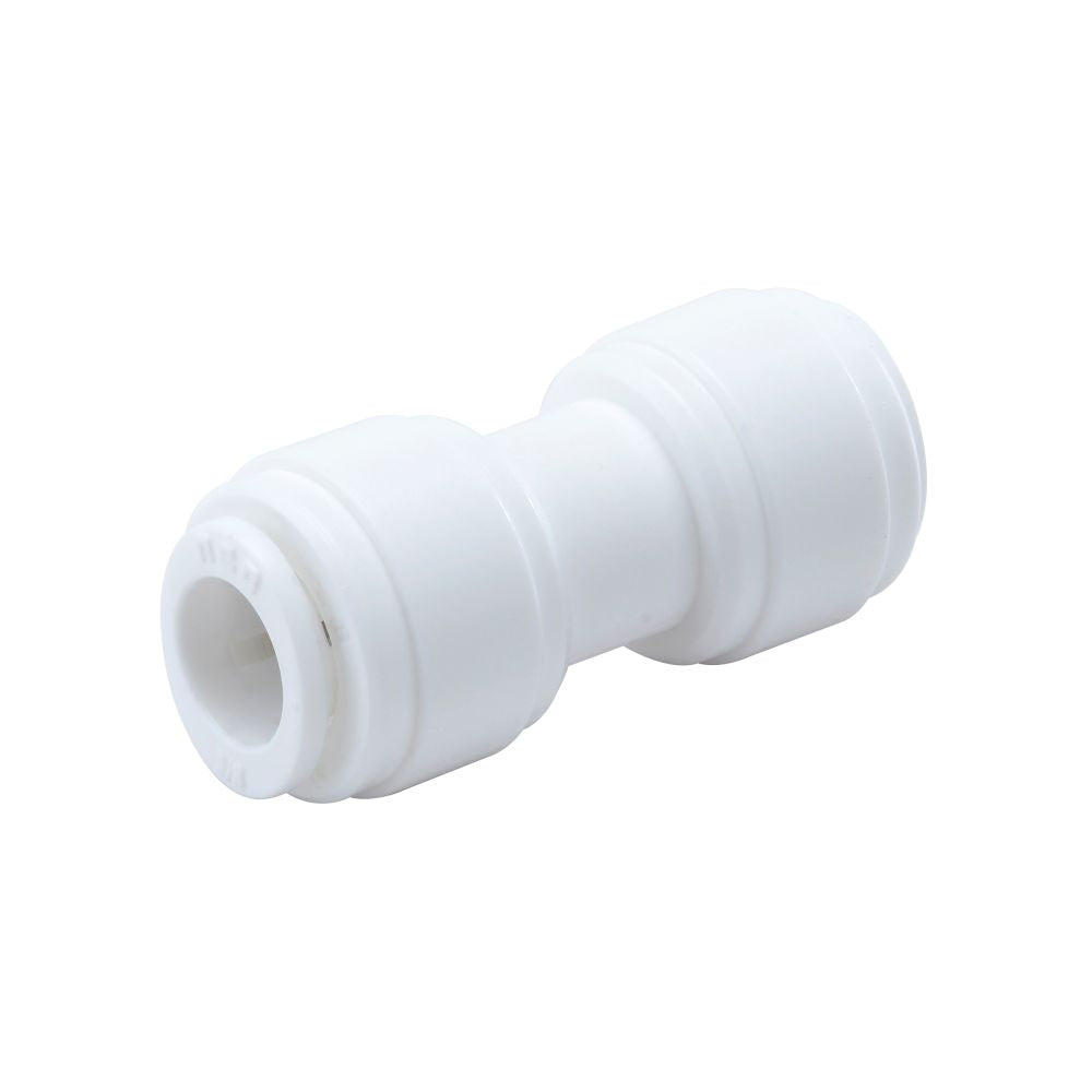 NeoFit - Acetal White Union Connector 1/4" tube x 6mm tube