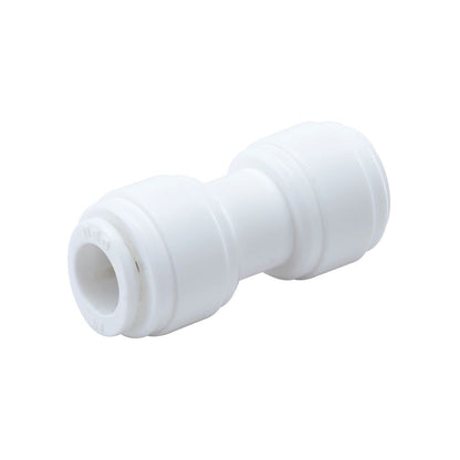 neoFit - Acetal White Union Connector 1/4" tube x 1/4" tube