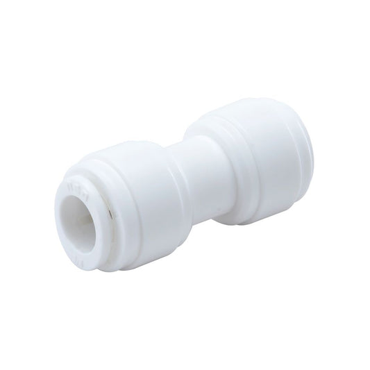 neoFit - Acetal White Union Connector 1/4" tube x 1/4" tube