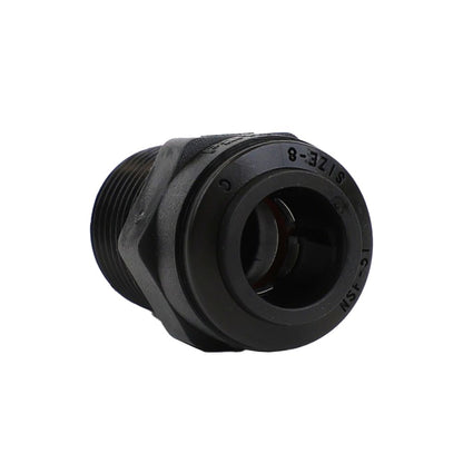 Parker Kynar Male Connector Black - 1/2 x 1/2 NPTF