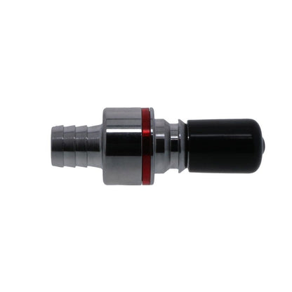 LQ6D22008RED Valved In-Line Liquid Cooling Coupling Insert 1/2 ID Barb Warm Red