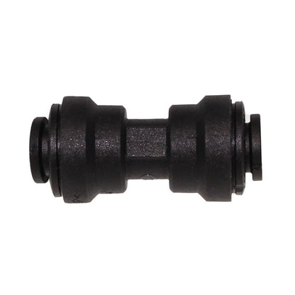 John Guest Union Connector Black Polypropylene  - 3/8
