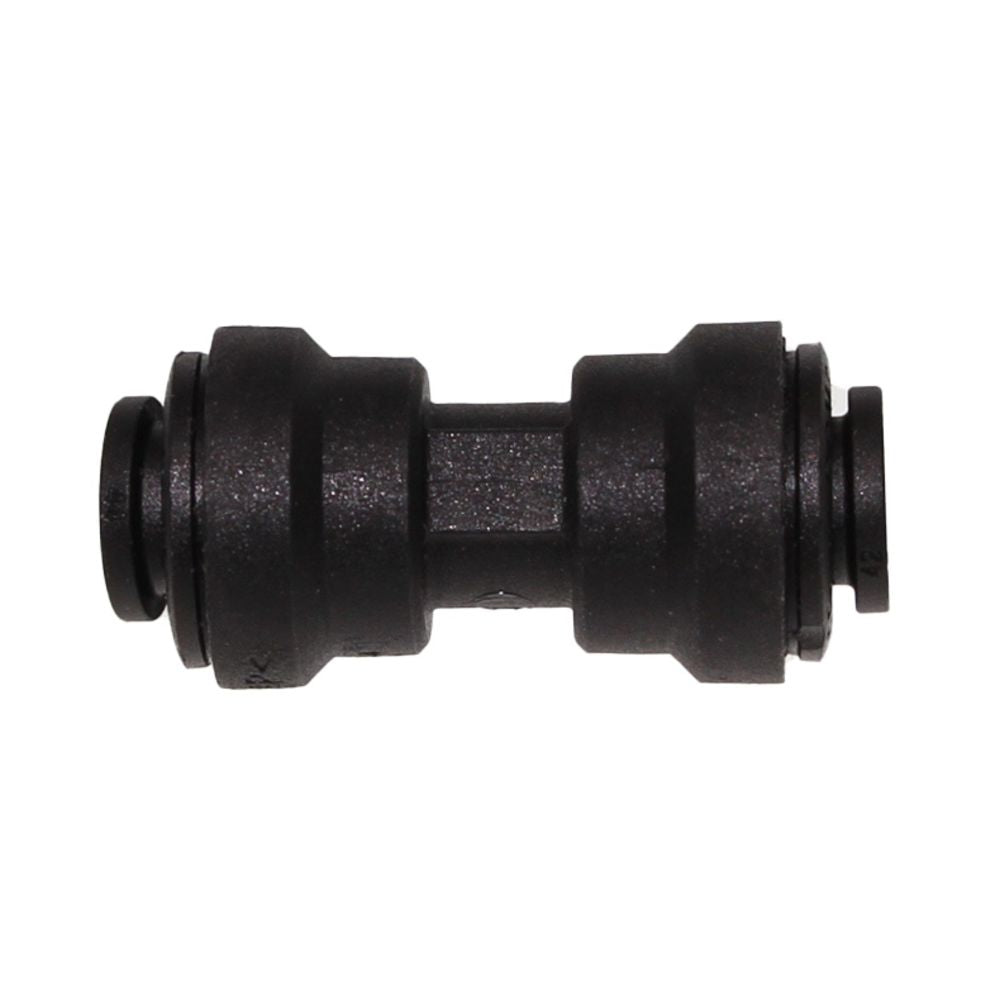 John Guest Union Connector Black Polypropylene  - 5/16