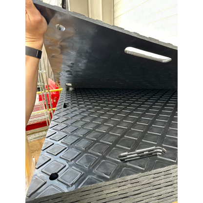 HDPE Ground Protection Mats 4'x8' - Black