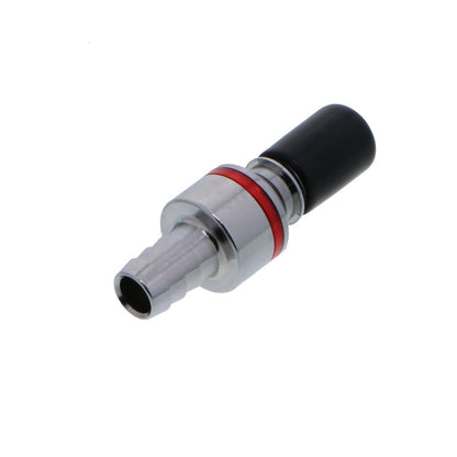 LQ4D22006RED Valved In-Line Liquid Cooling Coupling Insert 3/8 ID Barb Warm Red