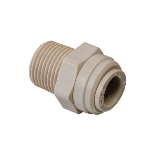 NeoFit - Acetal Gray Male Connector- 1/2"tube x 1/2"NPTF