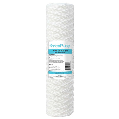 Neo-Pure WPP-25098-50 10" Surfactant Free String Wound Filter 50 Micron
