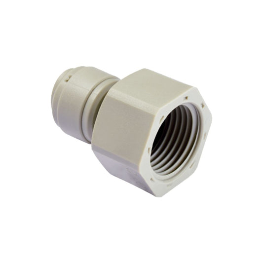 NeoFit - Acetal White Female Adapter 8mm [5/16"] tube x 7/16-24 UNS - Cone Type