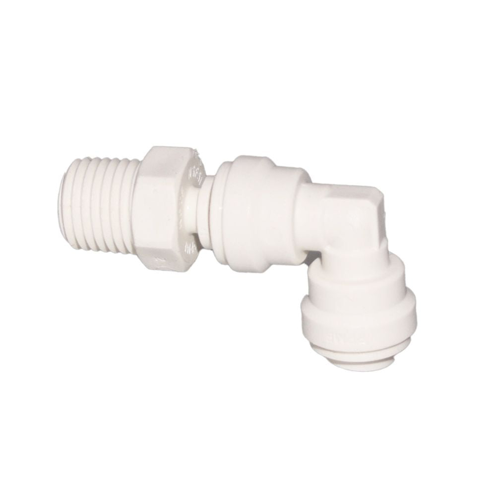 John Guest Swivel Elbow Polypro - 3/8 x 1/4 NPTF