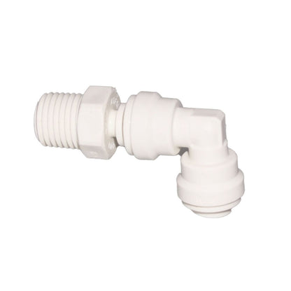 John Guest Swivel Elbow Polypro - 1/4 x 1/8 NPTF