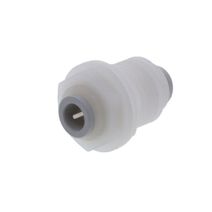 Kynar PVDF Bulkhead Union - 3/8 x 3/8