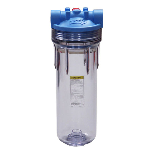 Pentek 10" 3G Slim Line Filter Housing Blue/Clear MB w/ PR - 1/2" FPT