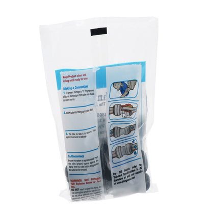 John Guest Fixed Elbow NPTF Black Polypropylene - 1/4 x 3/8 NPTF