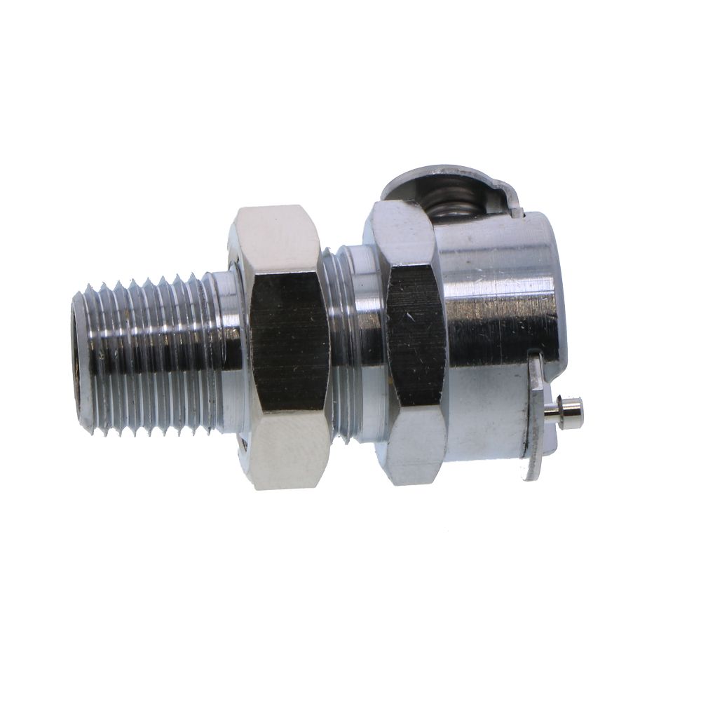 MCD1502 Valved Panel Mount Male Thread Coupling Body 1/8 NPT
