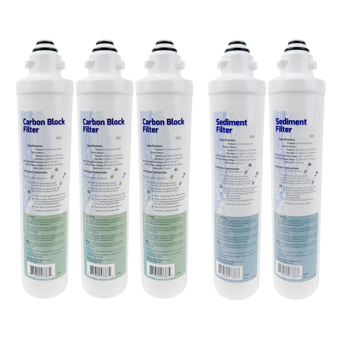 Aqua Flo 41407011 Annual Filter Replacement Kit for QCRO