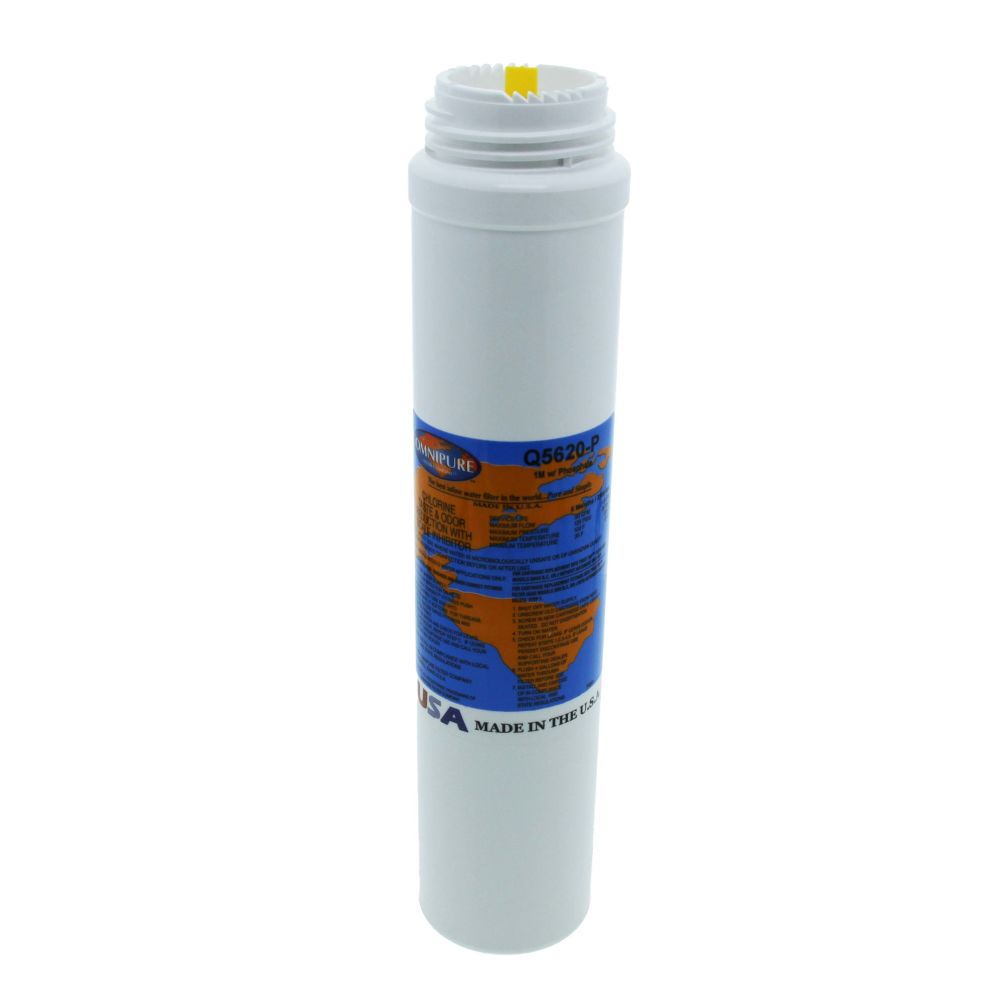 Omnipure Q5620-P Q-Series 1 mic CTO / Cyst / Scale - 12" 3000 gal Filter