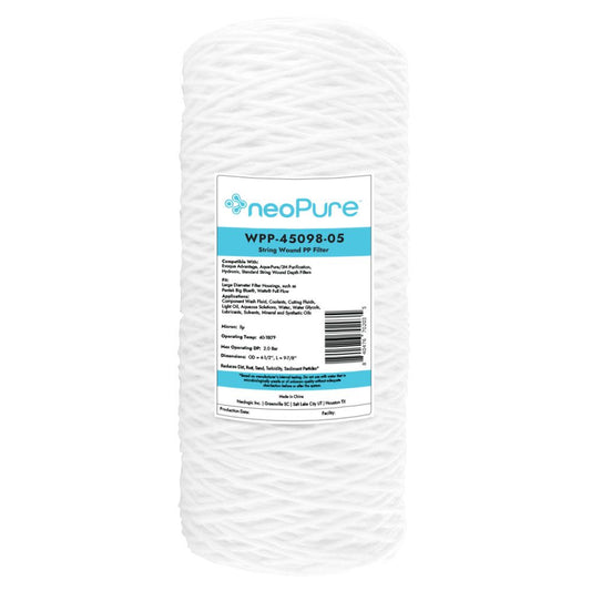 Neo-Pure WPP-45098-05 10" Surfactant Free BB String Wound Filter 5 Micron