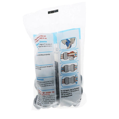 John Guest Union Elbow BLACK ACETAL - 15mm