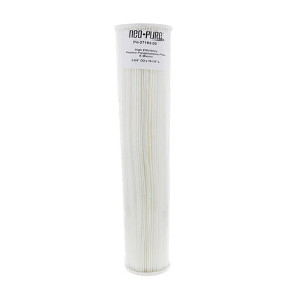Neo-Pure PH-27195-05 19-1/2" High Efficiency Pleated Filter 5 micron
