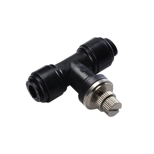 NeoFit - Acetal Black Flow Control Union Connector 6mm tube