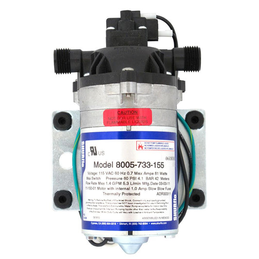 SHURflo 8005-733-155 Demand Pump 1.5 gpm 60 psi 115VAC
