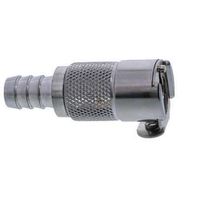 LCD17006 Valved In-Line Hose Barb Coupling Body 3/8 ID Barb
