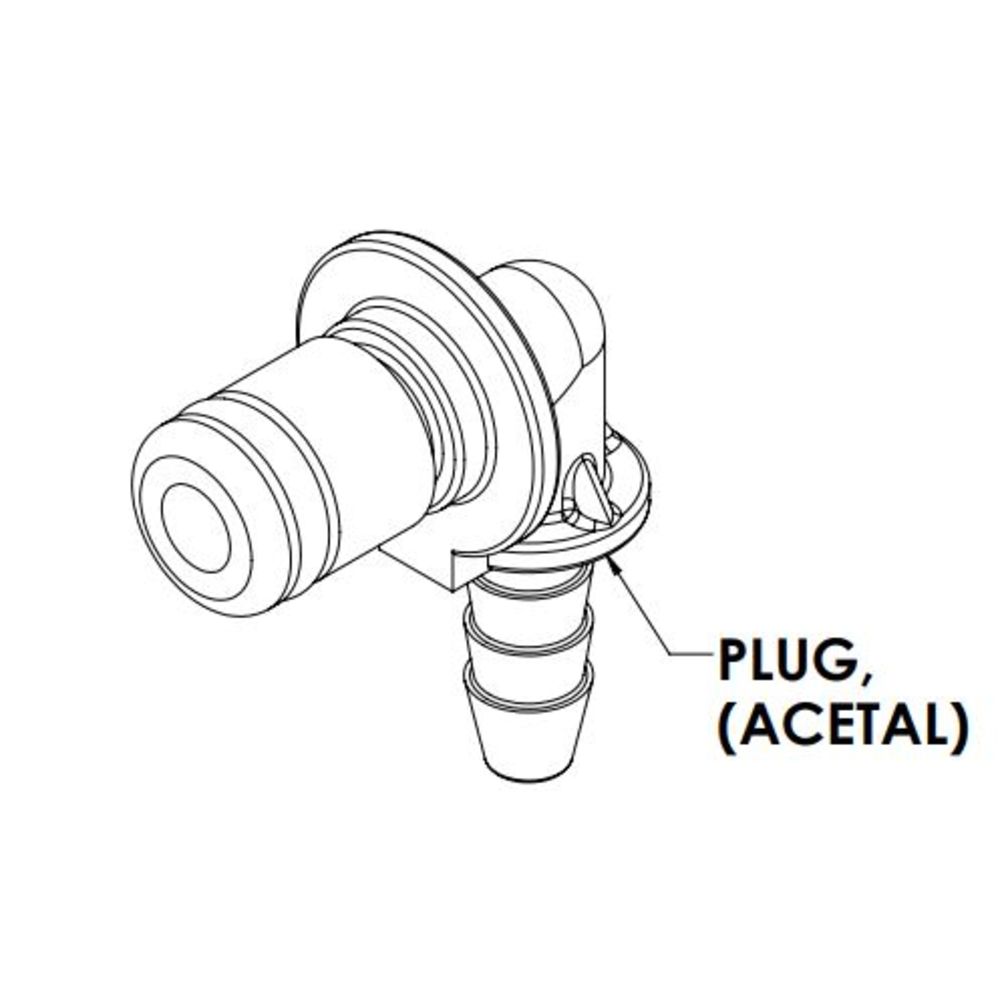 LinkTech 20AC Elbow Plug, NV, 1/8" HB [25/BAG]