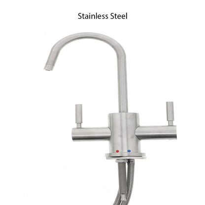 Mountain Plumbing MT1401-NL Contemporary Hot & Cold Water Dispenser w/ Round Base & Handles