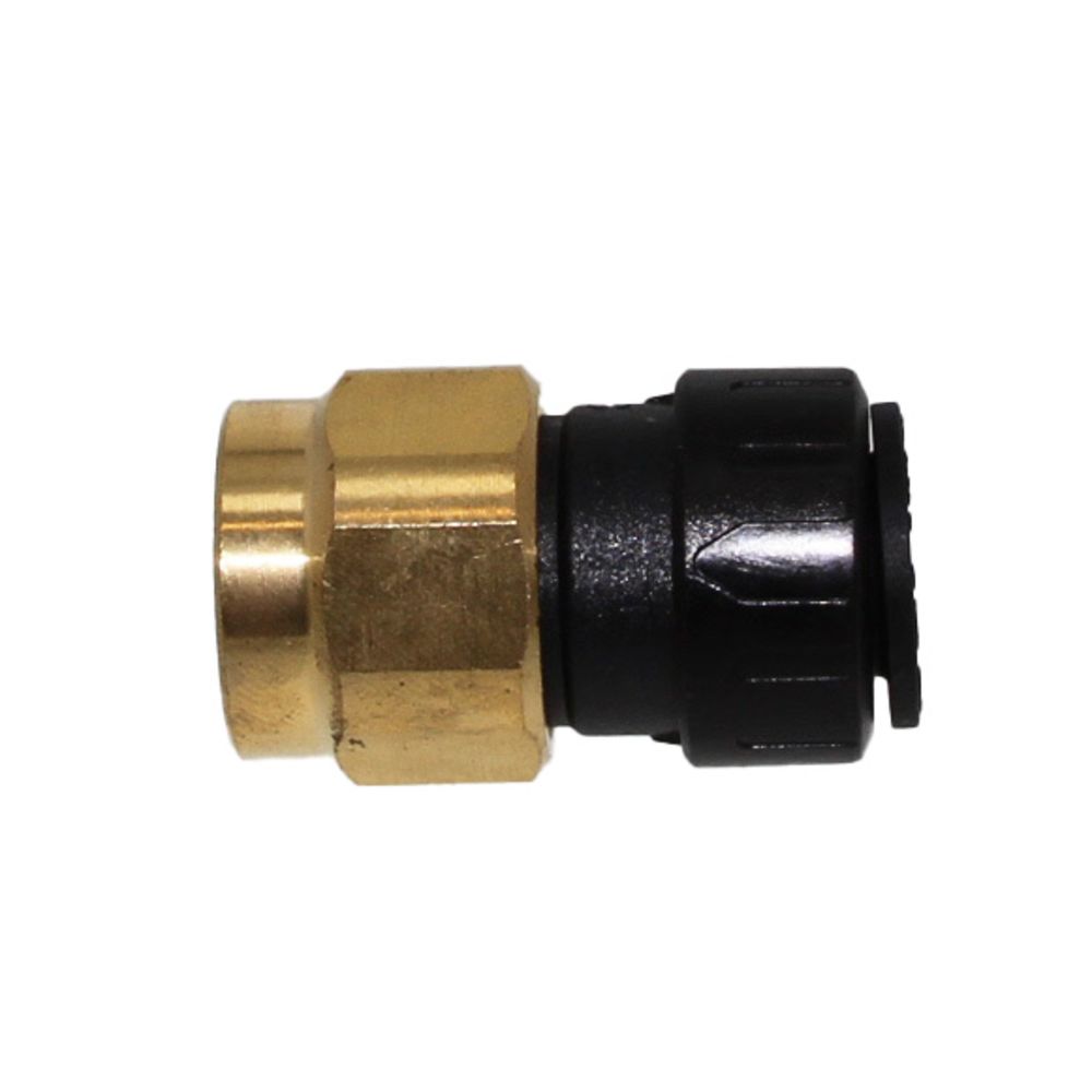 John Guest ProLock Female Connector NPS - 3/4 CTS x 3/4 NPS [Brass Nut]