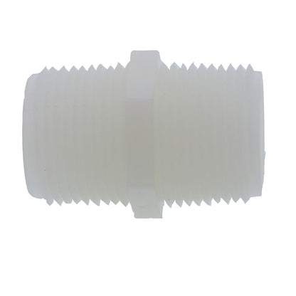 Nipple Hex - 1" MPT Natural Nylon