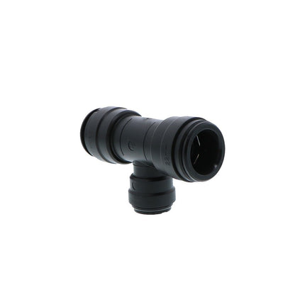 John Guest Reducing Tee BLACK ACETAL - 22mm x 22mm x 15mm