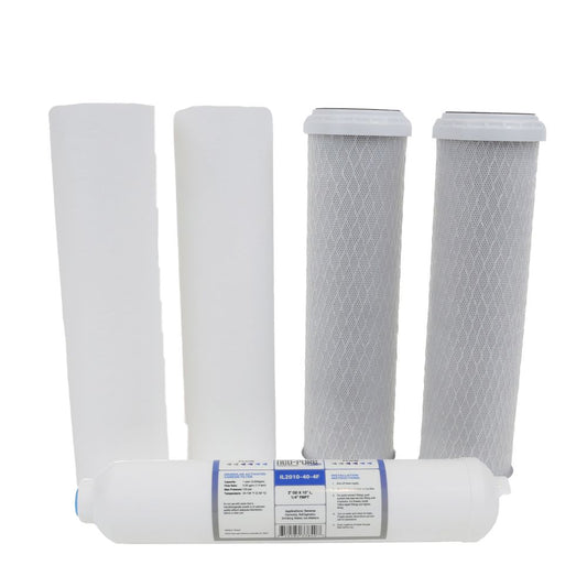 Pentek RO-2500 and RO-2550 RO System Replacement Prefilter and Postfilter Kit Compatible with Vertex Green Machine PT-4G and PT-4GS