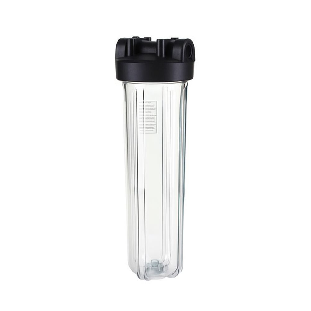 20" x 4.5" Housing, Hi-Temp, Clear Body, Black Cap 1.5"