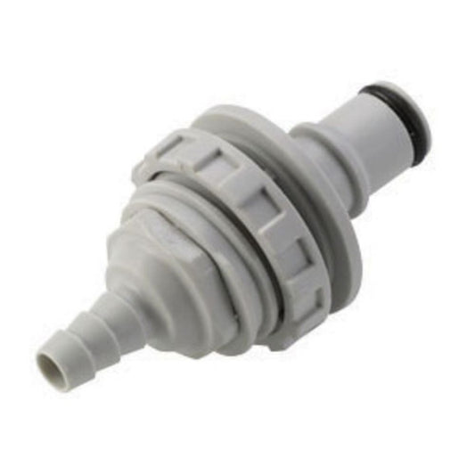 NS4D42004 Valved Panel Mount Hose Barb Coupling Insert 1/4 ID Barb