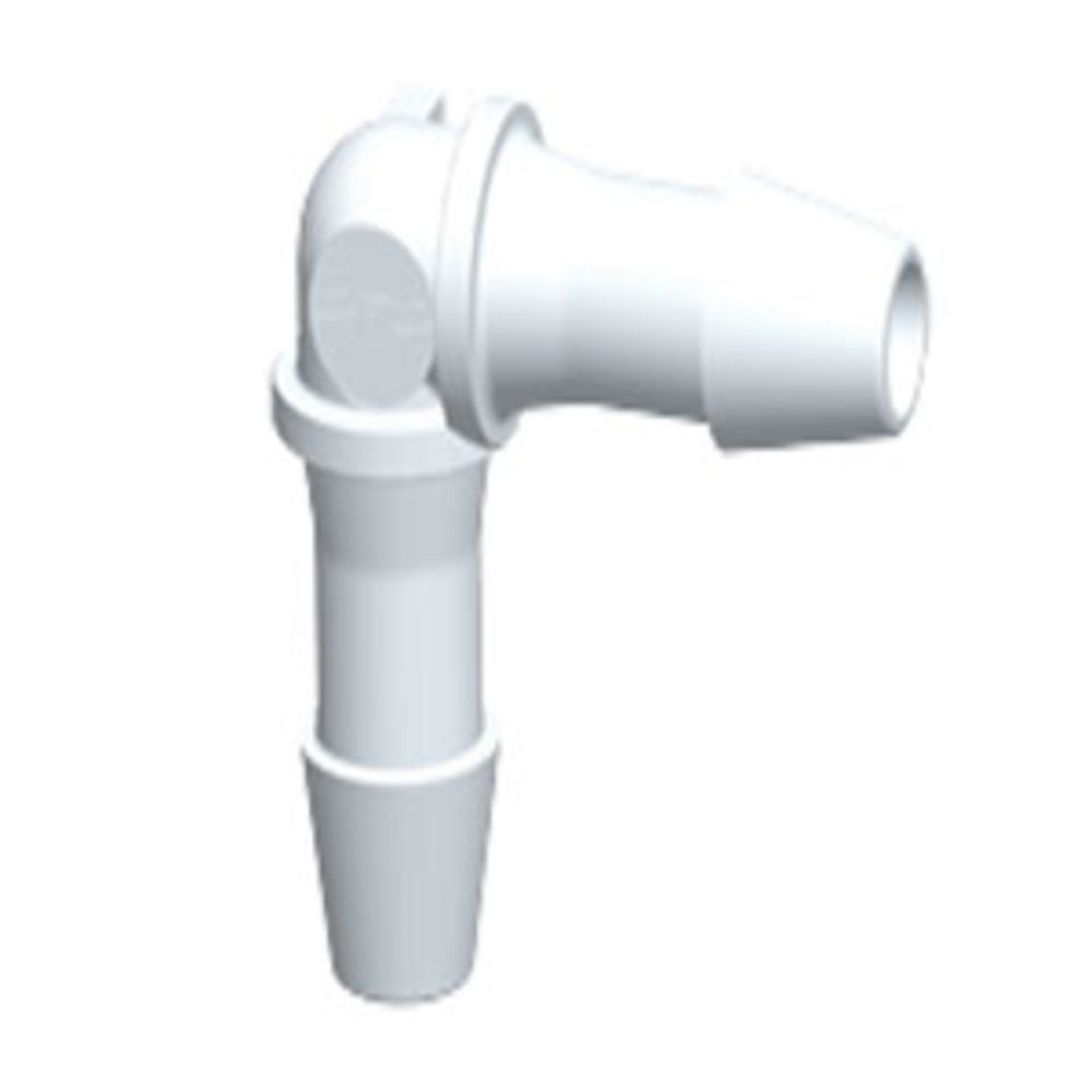 HE630 Elbow Fitting White Nylon 3/16 HB X 3/16 HB