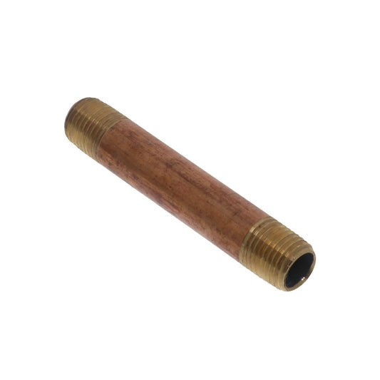 Brass Pipe Nipple Lead-Free 1/4 MPT x 3