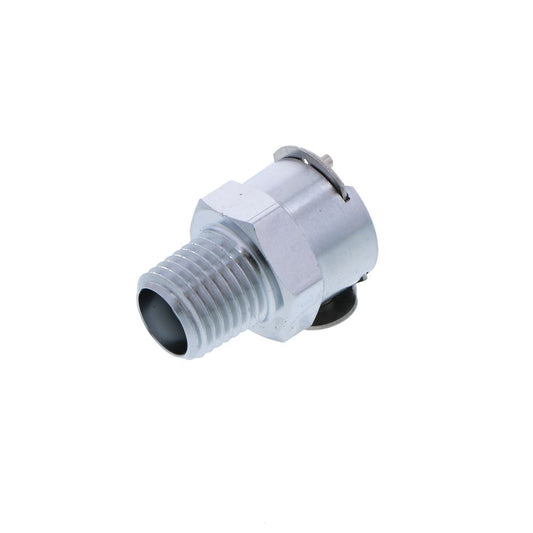 LCD10004V Valved Male Thread Coupling Body 1/4 NPT FKM [Viton] O-ring